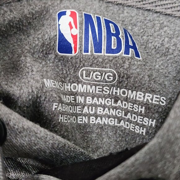 NBA Nets basketball hoodie sz L gray - Picture 5 of 6